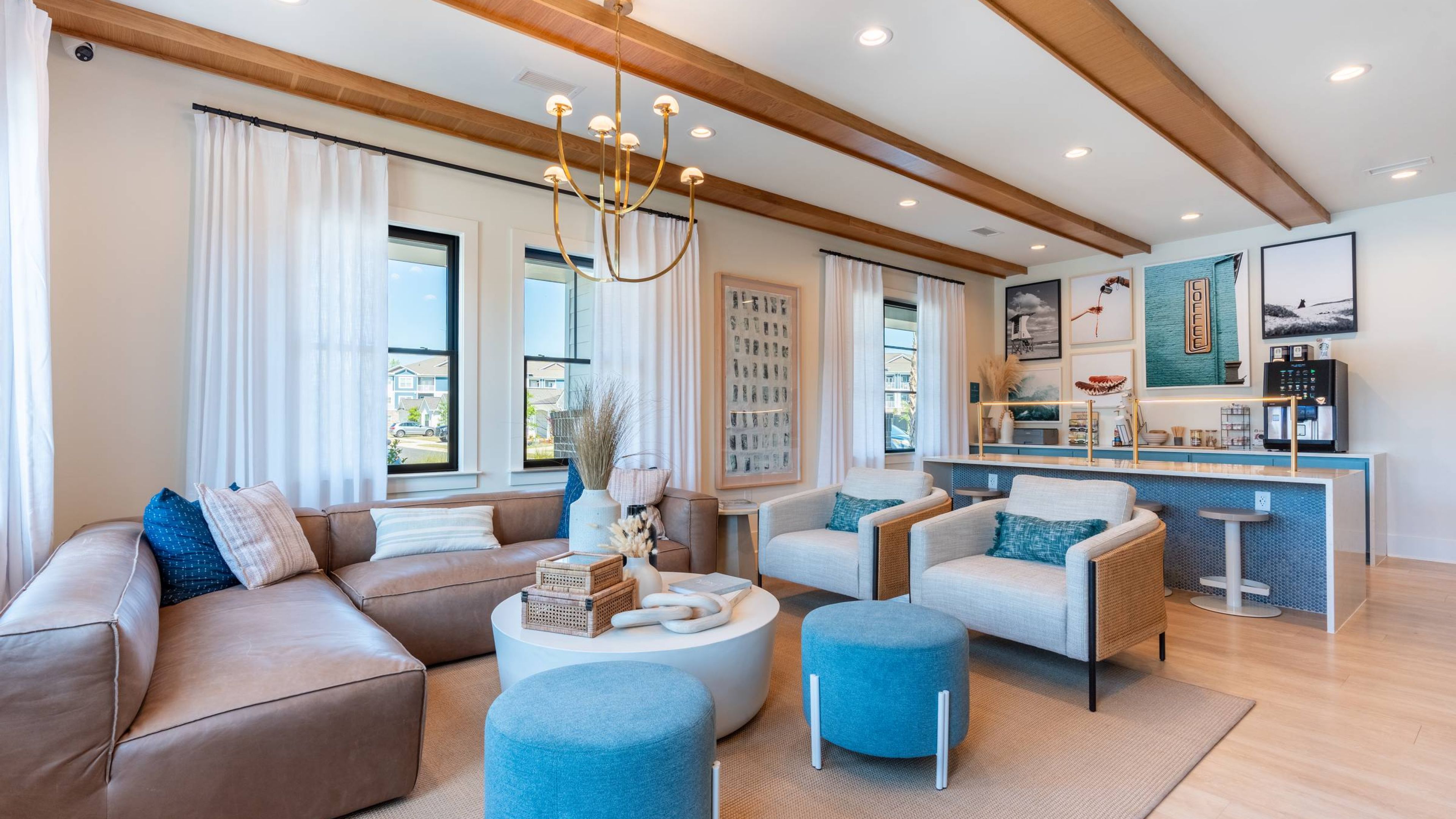 Hawthorne Cottages at Leland clubhouse